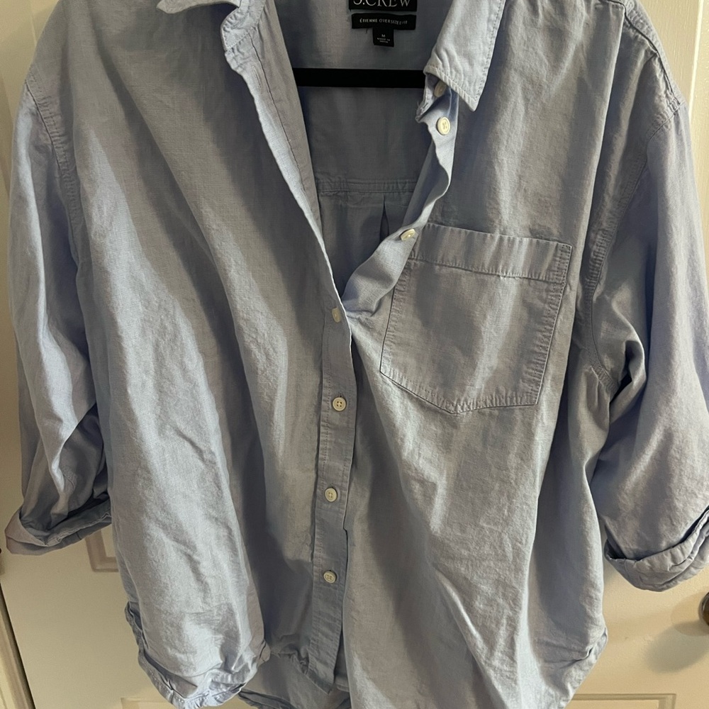J. Crew Blue Casual Button Down Shirt